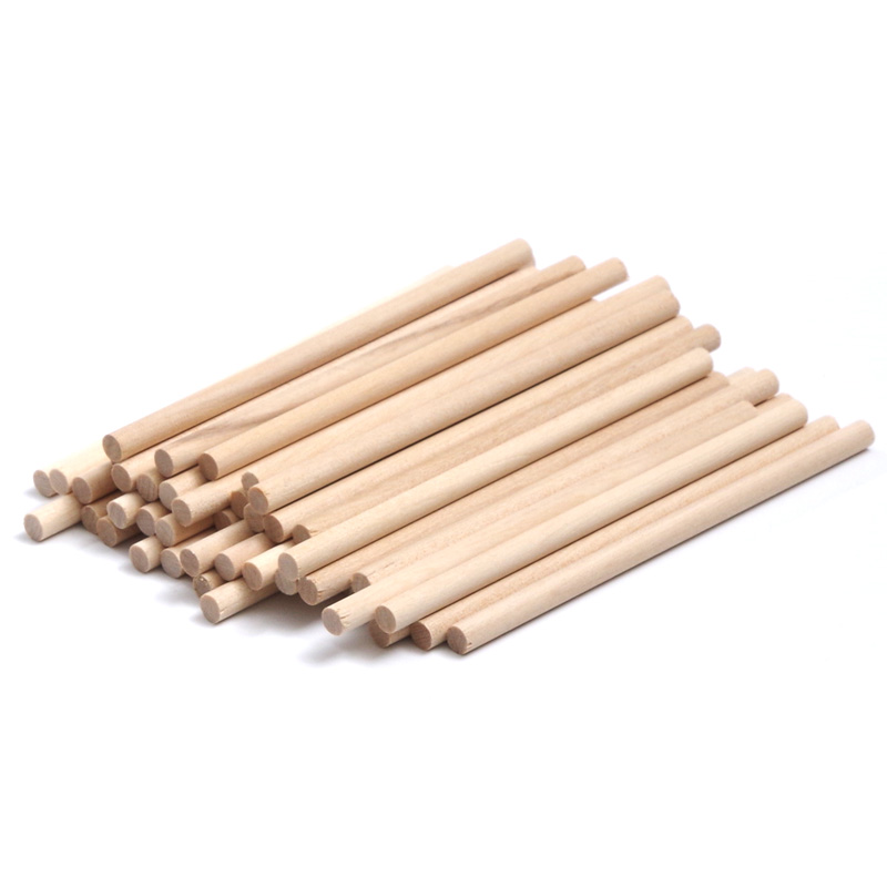 Art Craft With Ice Cream Stick - 50 Stuks Houten Ronde Popsiclestok Kids