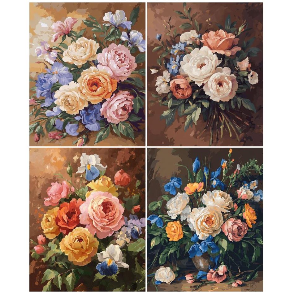 Art Craft Ideas For Adults - CHENISTORY Bloemen 5D Diamant Schilder Kits