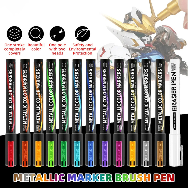 Illustration Marker Set - Metallic Markers Kleurpennen voor Mech Painting
