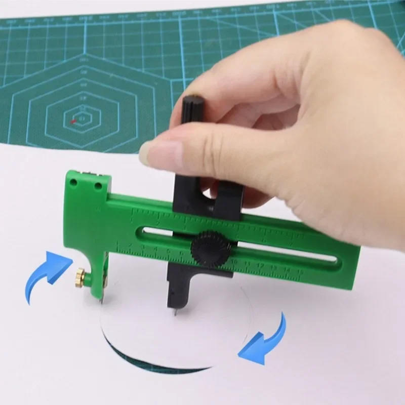 Art Craft Tools - Verstelbare handmatige cirkelvormige kunstsnijder, multi-formaat, draagbare