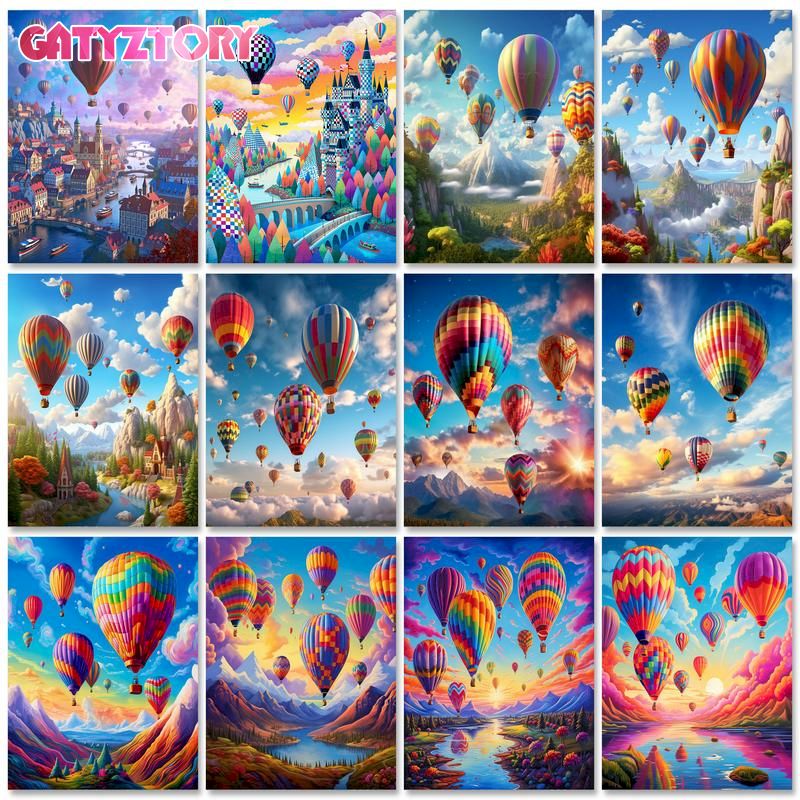 Art Craft Ideas For Adults - GATYZTORY Heteluchtballon Diamant Schilderij Sets Volwassenen