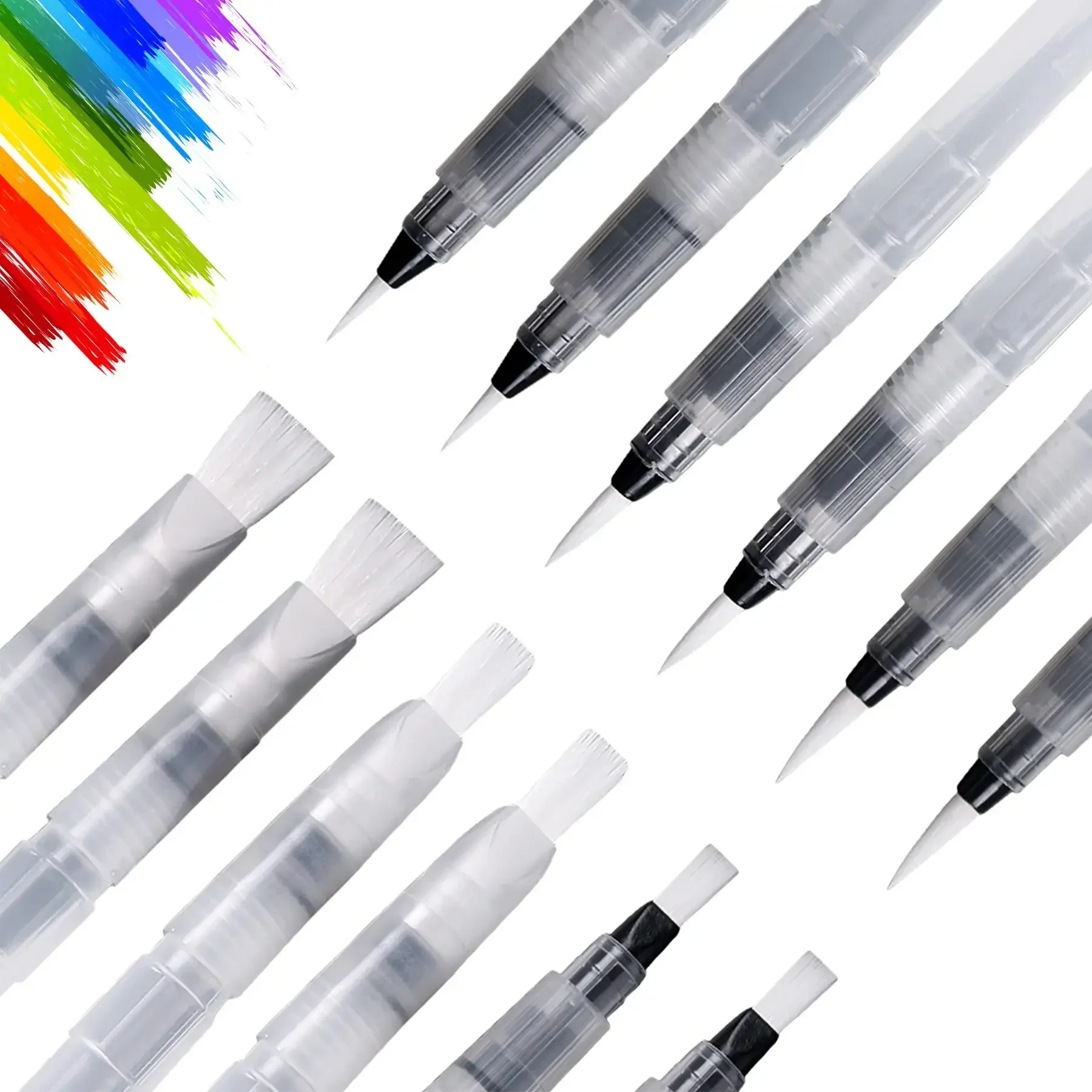 Illustration Marker Set - 3/6-delige waterverfborstelpenset, aquarelverfpennen voor het schilderen