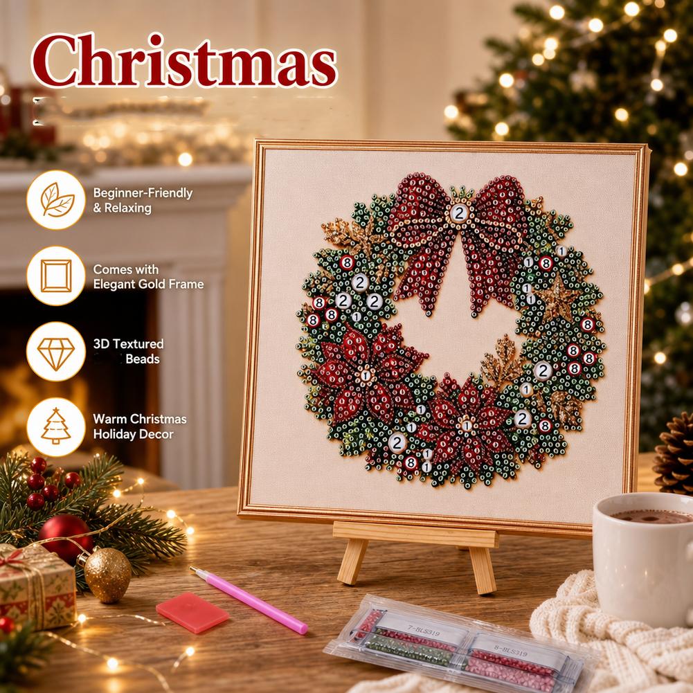 Art Craft For Adults - Kerst Parel Diamant Schilderkunst Set Met