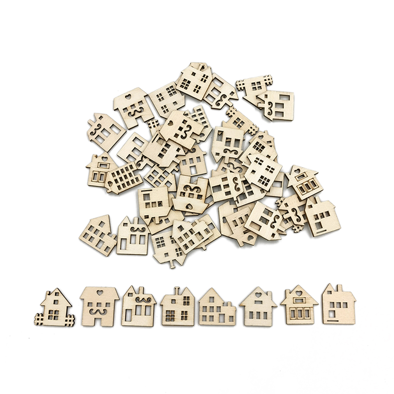 Art Craft For Preschoolers - 50 stuks ongeverfde houtplakken voor jongens