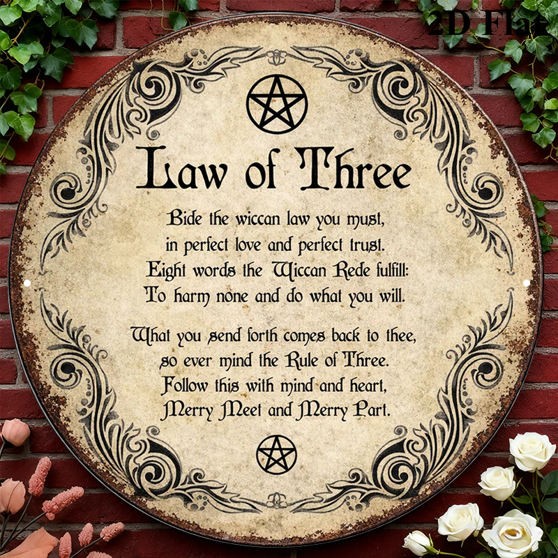 Art & Craft Teacher Vacancy - CIFBUY Vintage Wicca Triple Goddess Aluminium