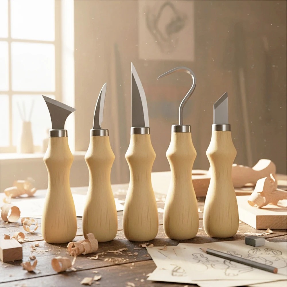 5-delige set houtsnijgereedsch - Art Craft Tools recensie en prijs