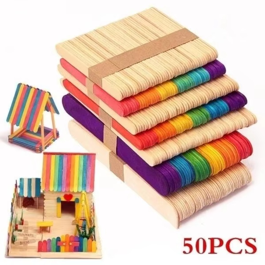 50 stuks veel natuurlijk gekle - Art Craft With Ice Cream Stick recensie en prijs