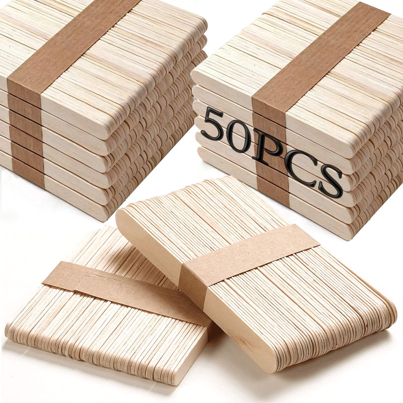 50PCS Ijslollystokjes Natuurli - Art Craft With Ice Cream Stick recensie en prijs