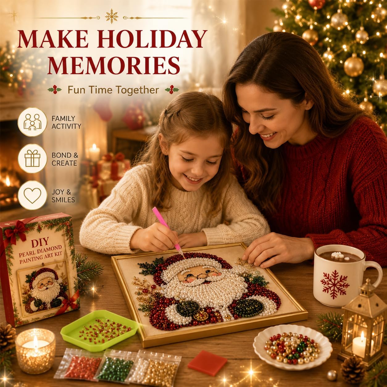 DIY Kerst Parel Diamant Schild - Art Craft For Adults recensie en prijs