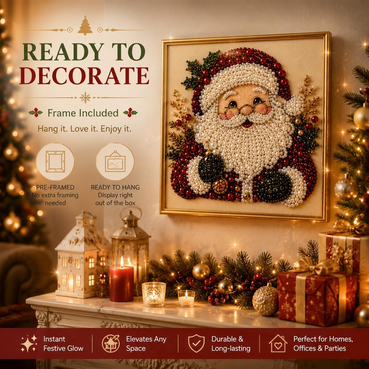 DIY Kerst Parel Diamant Schild - Art Craft For Adults recensie en prijs
