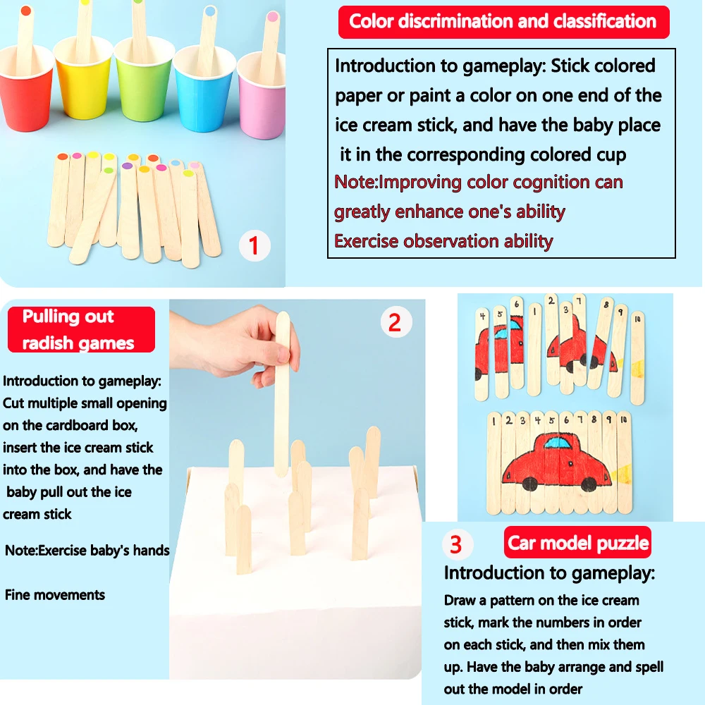 50 Stuks Ijs Popsicle Sticks N - Art Craft With Ice Cream Stick recensie en prijs
