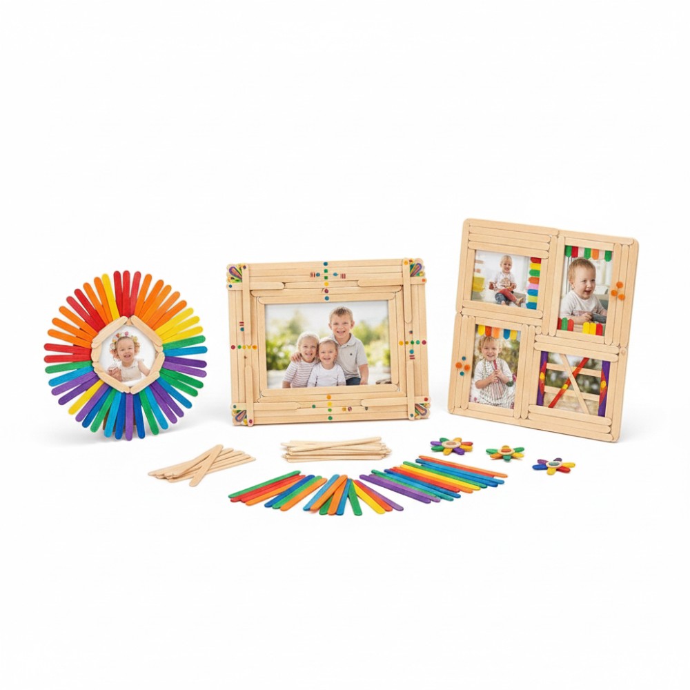 50 stuks gekleurde houten ijsl - Art Craft With Ice Cream Stick recensie en prijs