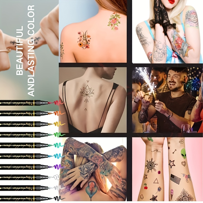 Tijdelijke Tattoo Marker Set 1 - Illustration Marker Set recensie en prijs