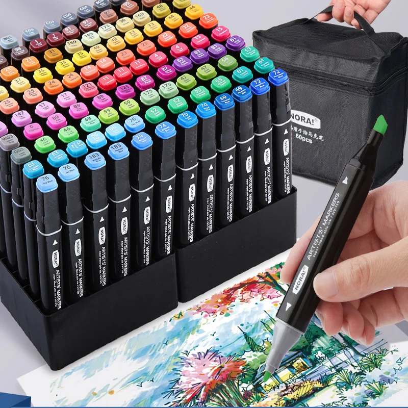 30/60 Kleurstiften Tweekoppige - Illustration Marker Set recensie en prijs