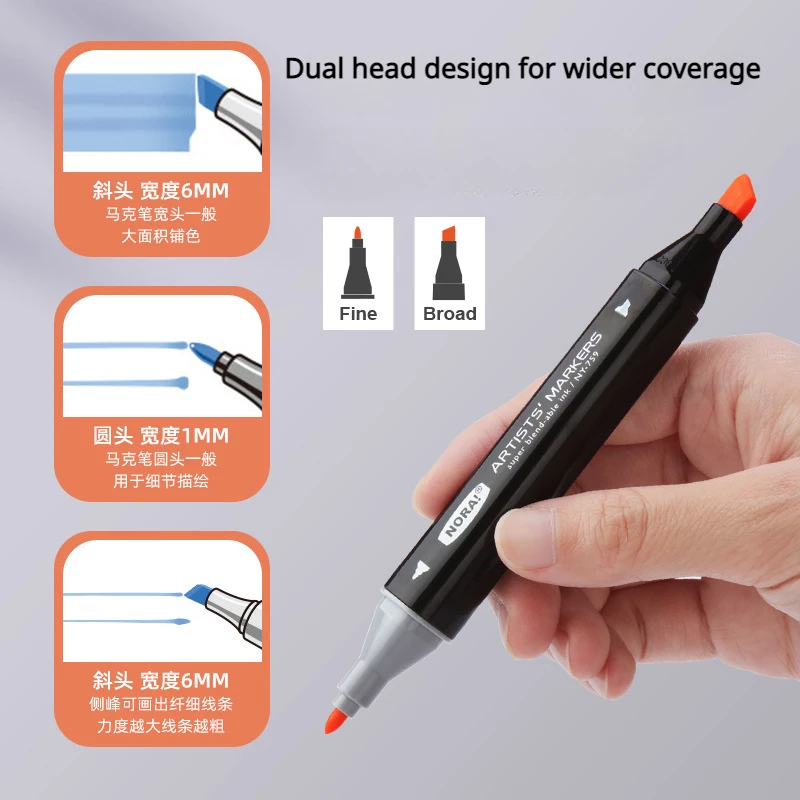 30/60 Kleurstiften Tweekoppige - Illustration Marker Set recensie en prijs