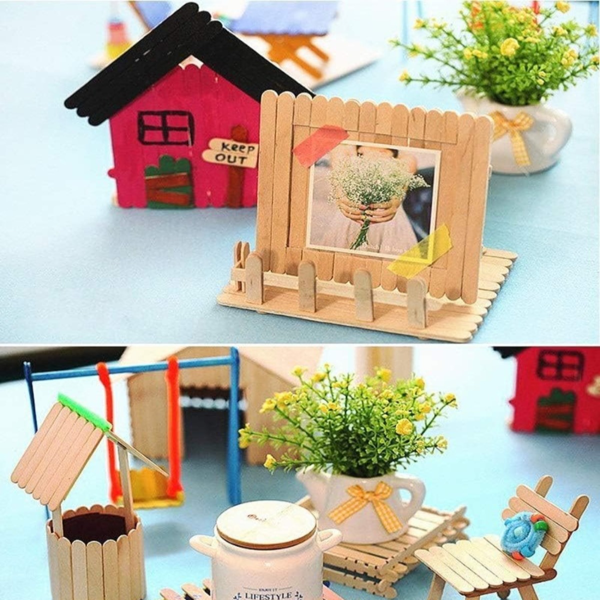 50 stuks natuurlijke houten ij - Art Craft With Ice Cream Stick recensie en prijs