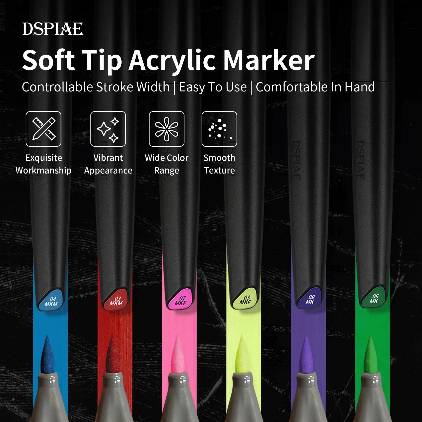 DSPIAE Soft Tip Water Based Ma - Illustration Marker Set recensie en prijs