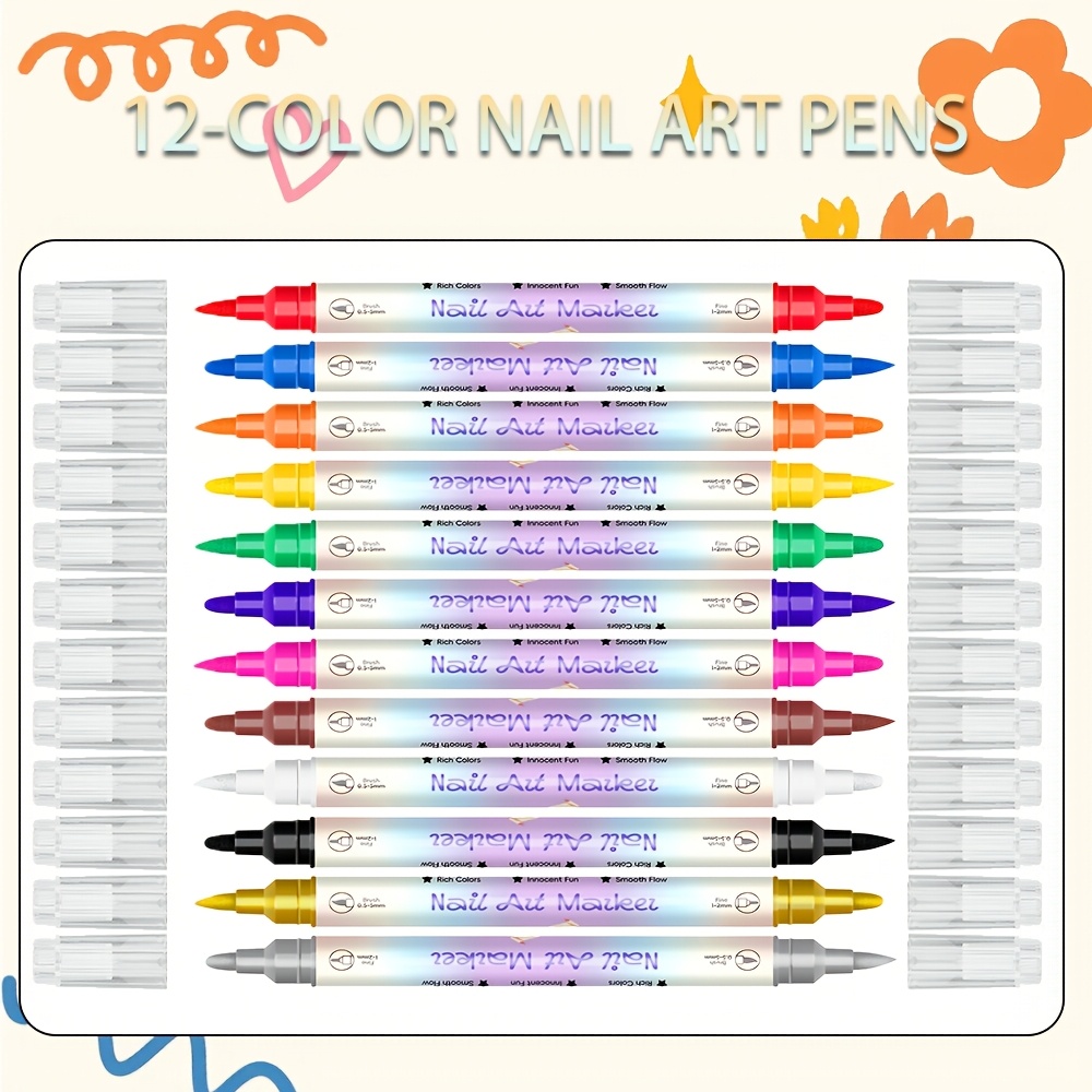 12 Kleuren Nagelkunst Pen Set  - Illustration Marker Set recensie en prijs