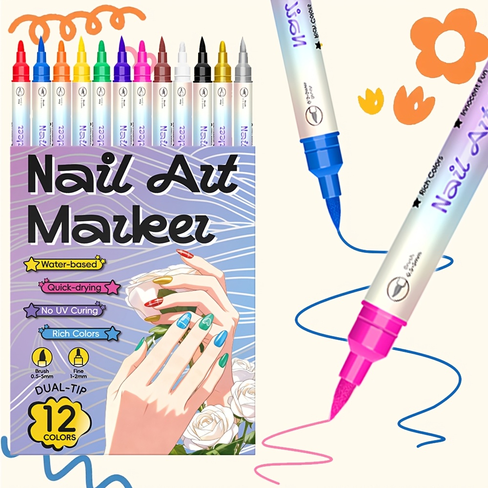 12 Kleuren Nagelkunst Pen Set  - Illustration Marker Set recensie en prijs