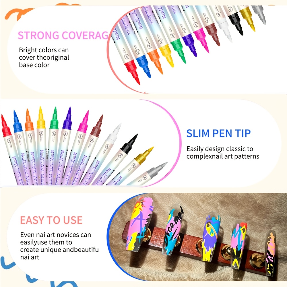 12 Kleuren Nagelkunst Pen Set  - Illustration Marker Set recensie en prijs