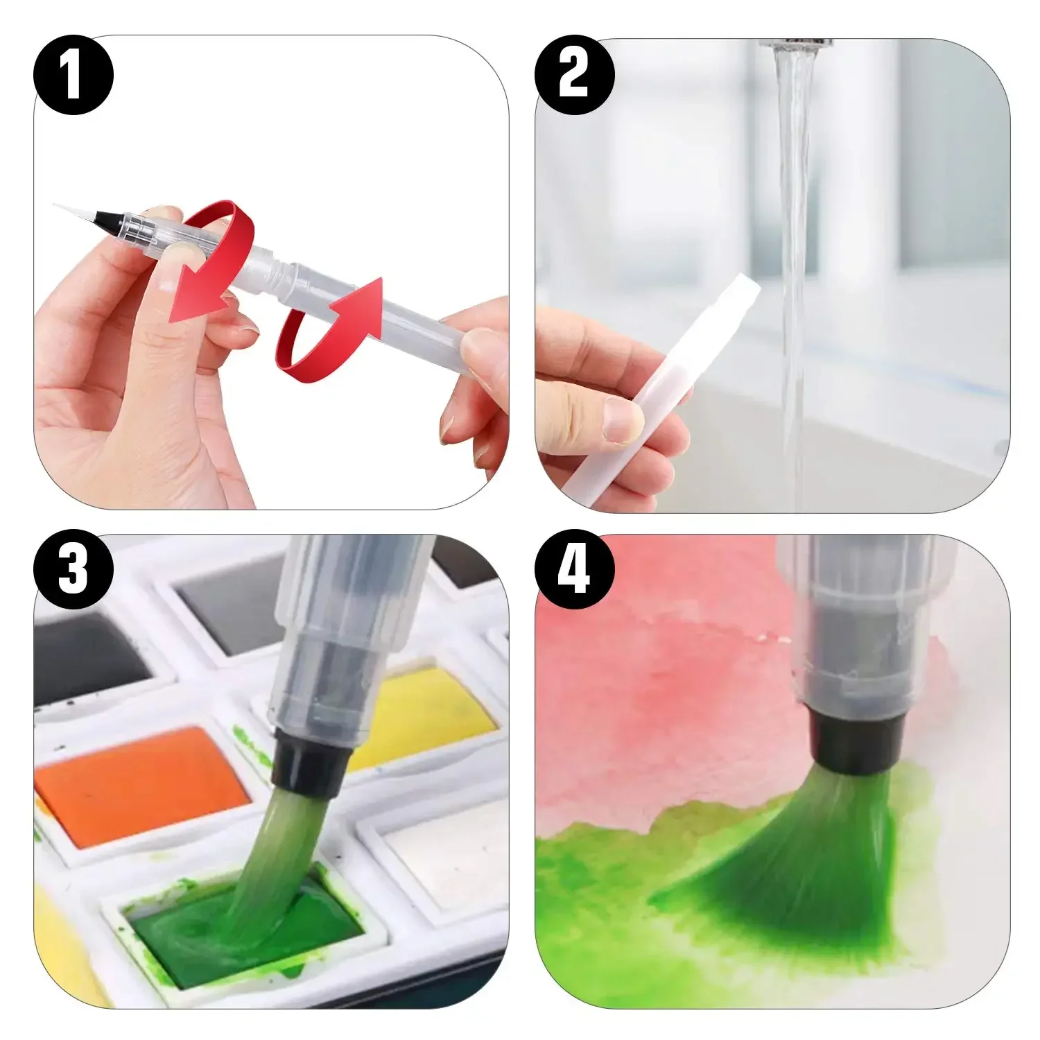 3/6-delige waterverfborstelpen - Illustration Marker Set recensie en prijs