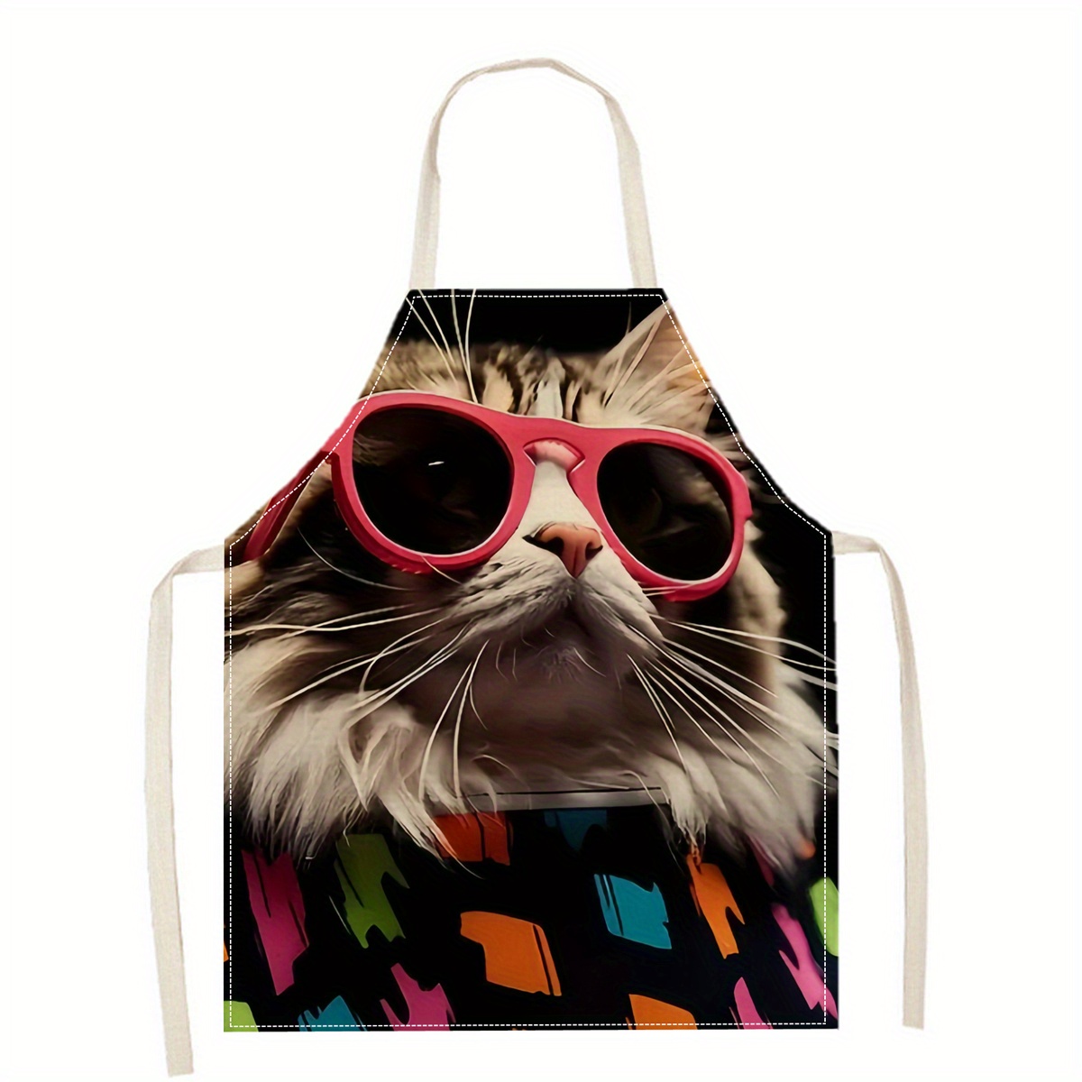 Linnen schort grappige kat zon - Art Craft Gift Ideas recensie en prijs