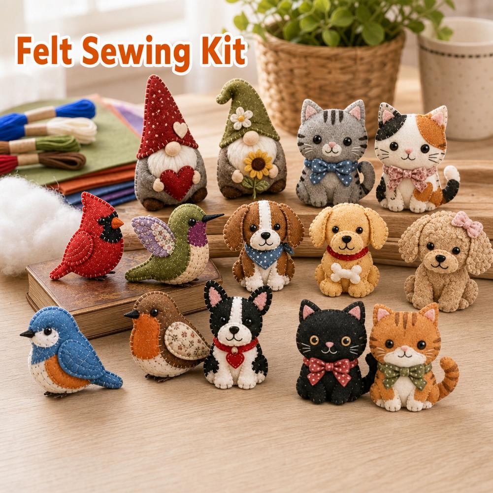 3D Cartoon Dieren Naaiset Stof - Art Craft And Cloth recensie en prijs